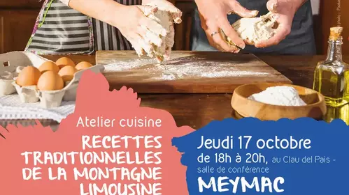 PNR DE MILLEVACHES : ATELIERS DE RECETTES TRADITIONNELLES