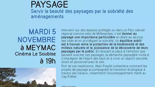 PNR DE MILLEVACHES : CONFERENCE SUR LE PAYSAGE